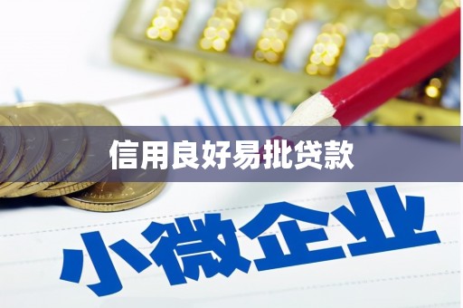 信宜信用良好易批贷款