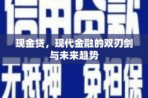 信宜现金贷，现代金融的双刃剑与未来趋势
