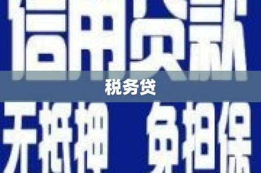 信宜税务贷