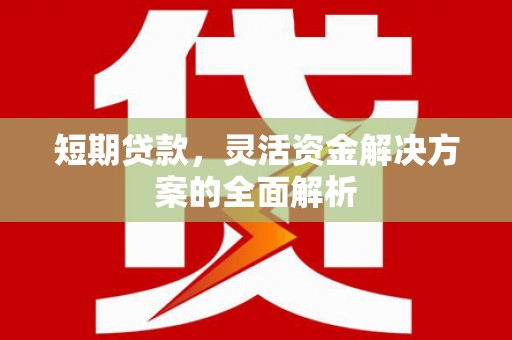 信宜短期贷款，灵活资金解决方案的全面解析