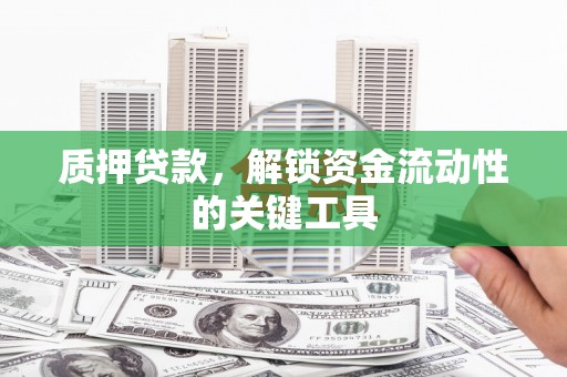 信宜质押贷款，解锁资金流动性的关键工具