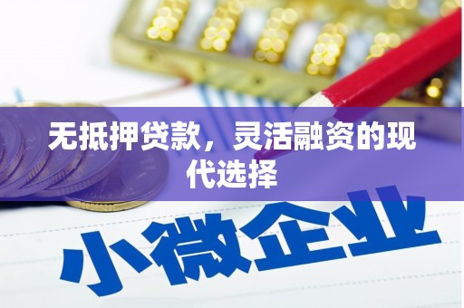 信宜无抵押贷款，灵活融资的现代选择