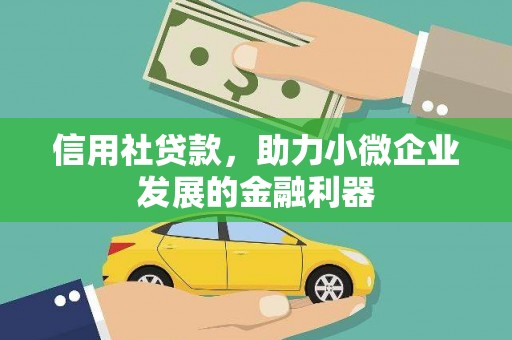 信宜信用社贷款，助力小微企业发展的金融利器