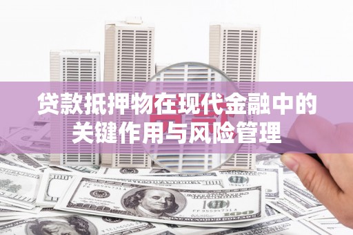 信宜贷款抵押物在现代金融中的关键作用与风险管理
